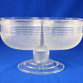 1940 Double Ice Cream Dish – set of 6